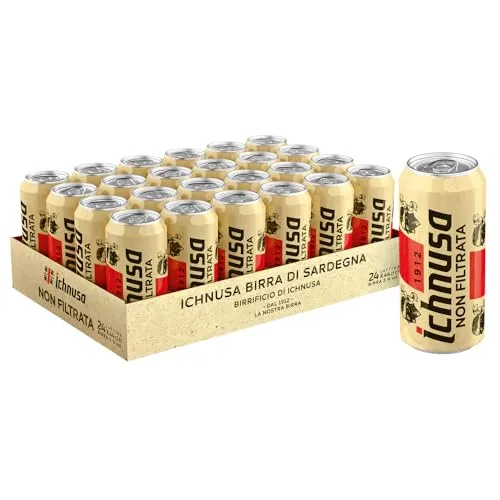 Ichnusa Non Filtrata birra 24 lattine da 44 cl