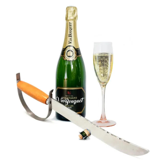 VinBouquet Sciabola Champagne Lama 29 cm con Scatola Legno