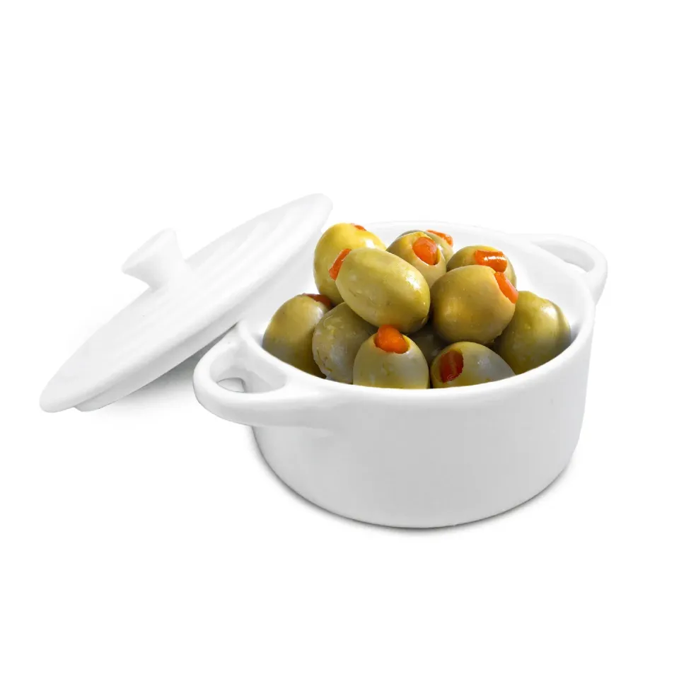 Nerthus Cocotte Porcellana per Snack con Coperchio