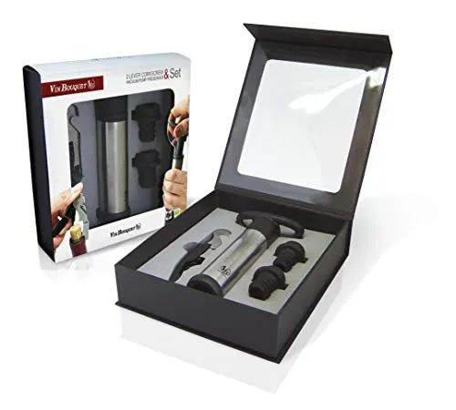 Vin Bouquet Fi 006 Set Vino 4 Pezzi con Pompa Sottovuoto
