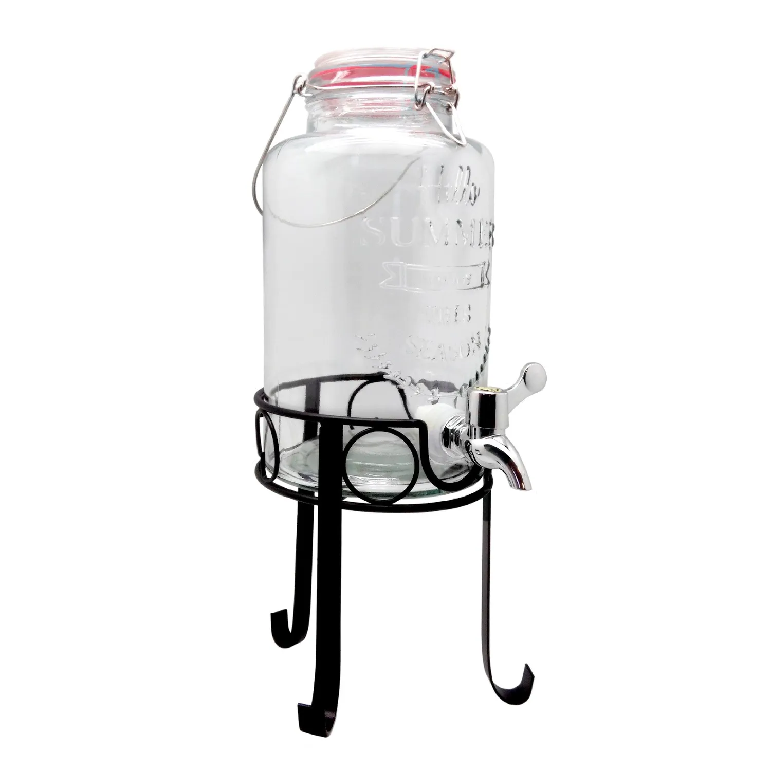 VinBouquet Distributore Bevande 3,5 L con Piedistallo e Rubinetto