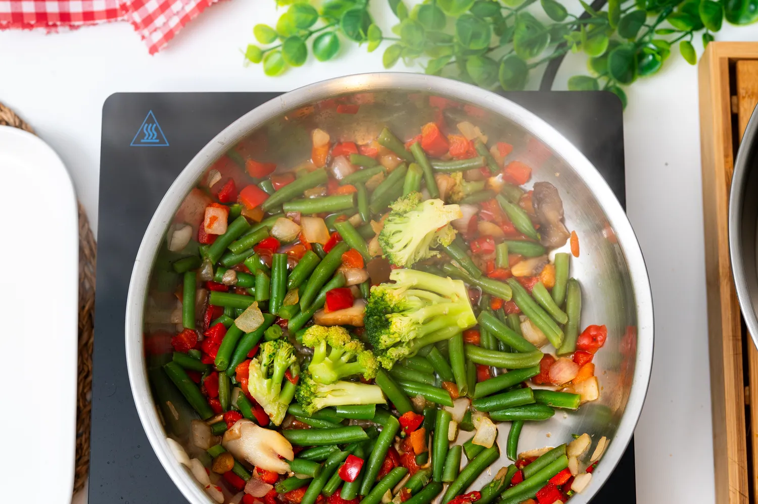 VinBouquet padella in acciaio inossidabile a 3 strati induzione