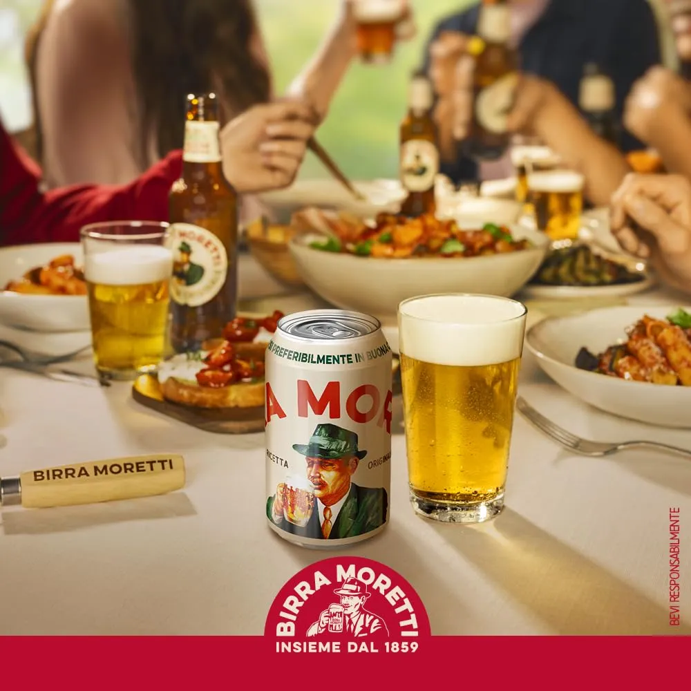 Birra Moretti Ricetta Originale birra 24 lattine da 33 cl