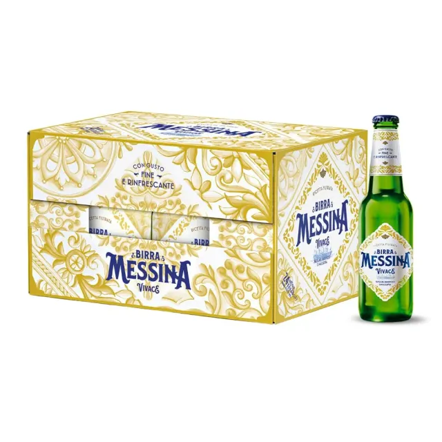 Messina Vivace birra lager 24 bottiglie 33cl agrumata 4,5%