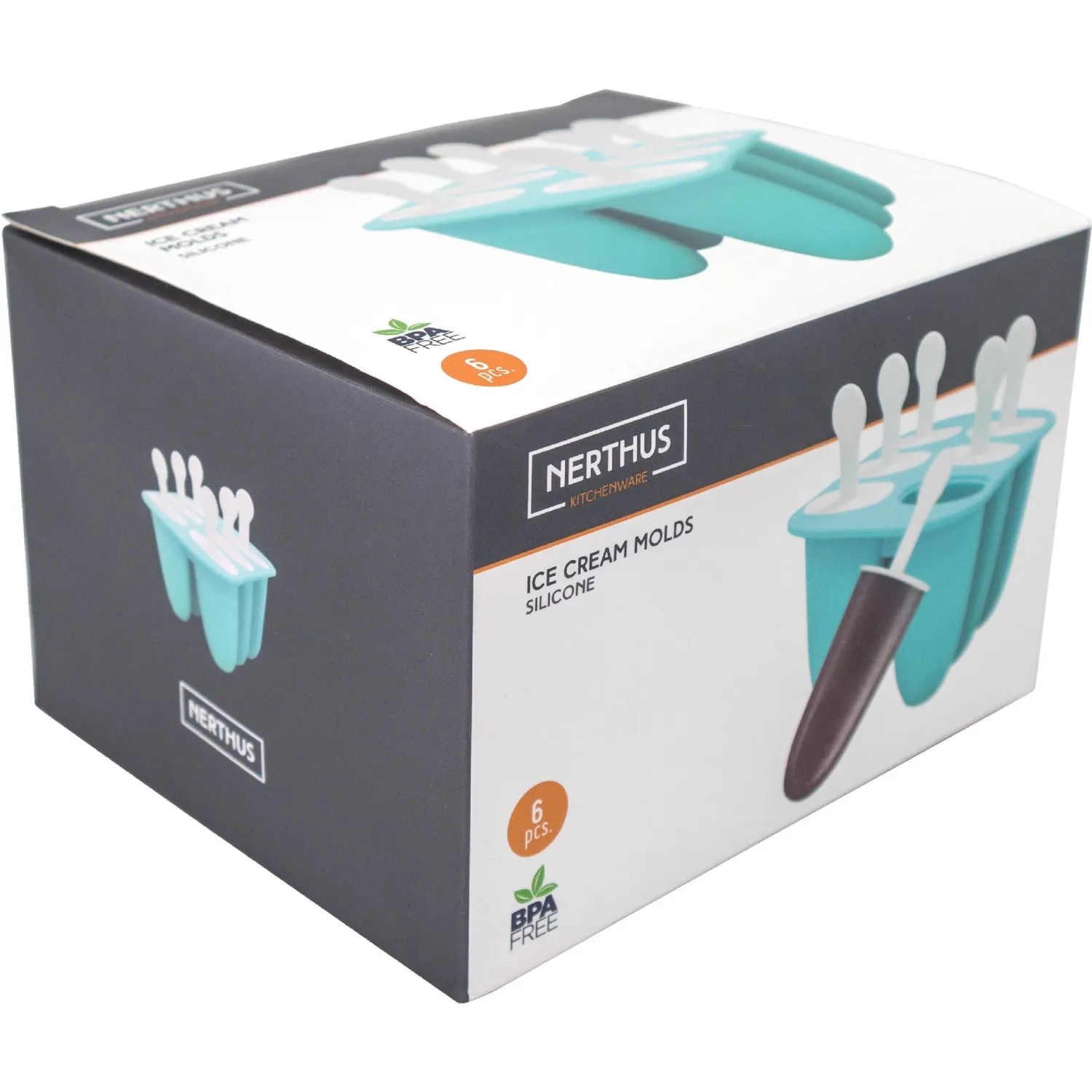 VinBouquet Nerthus stampi silicone gelati 6 pezzi riutilizzabili