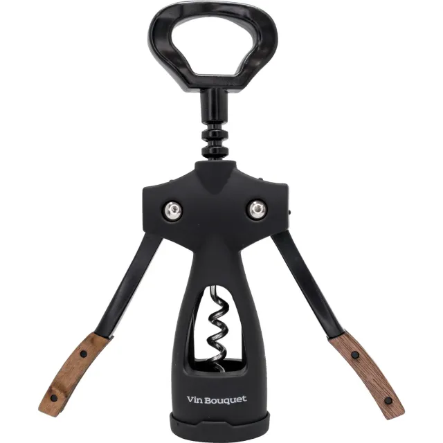 VinBouquet Cavatappi Leva Legno Acciaio Apribottiglie