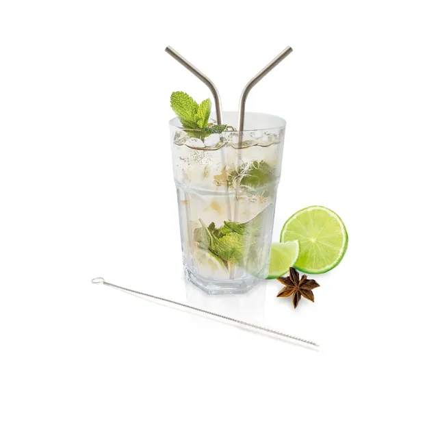 VinBouquet Cannucce Cocktail in Metallo 4 Pezzi