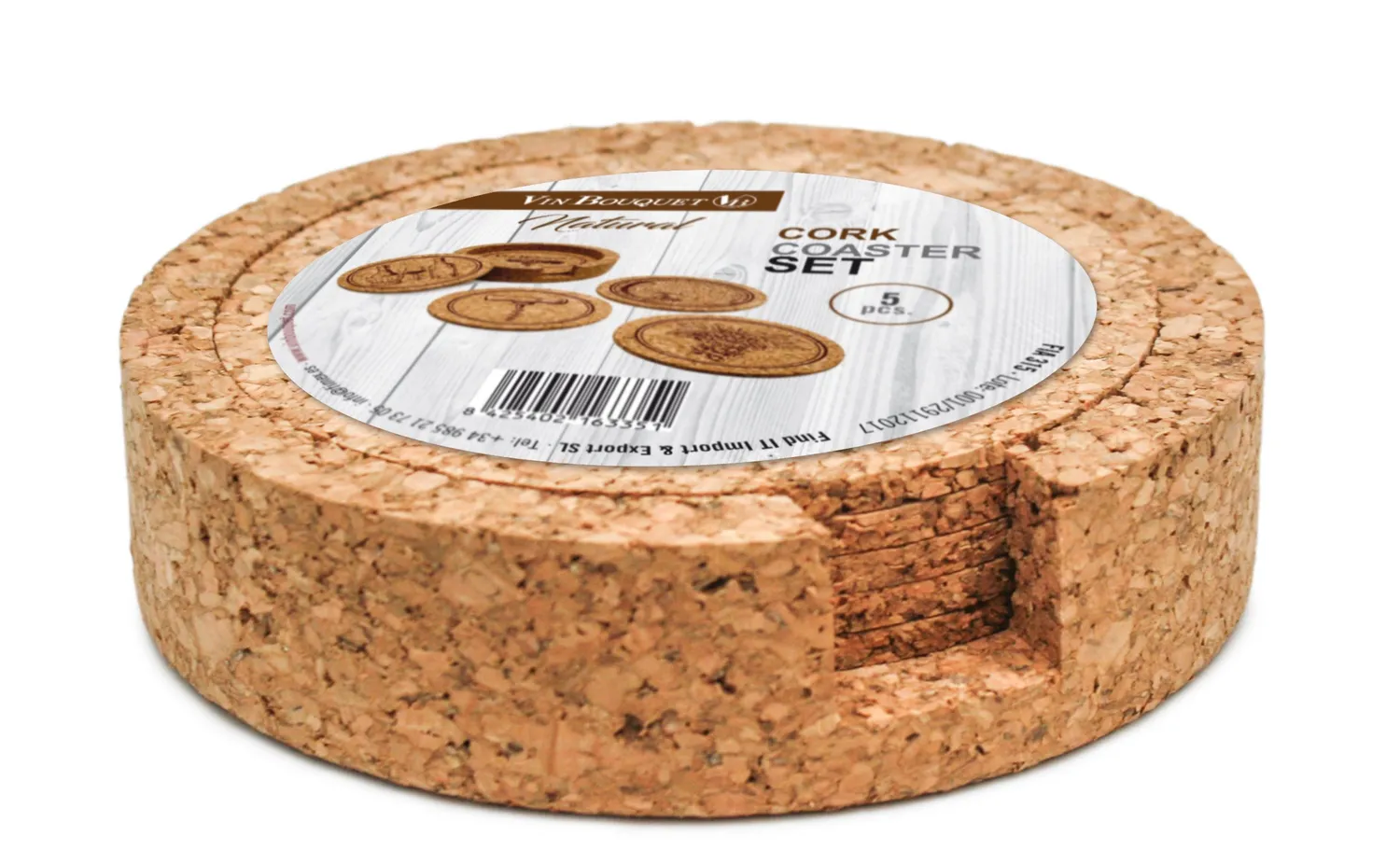 Vin Bouquet FIA 315 sottobicchieri sughero 5 pezzi