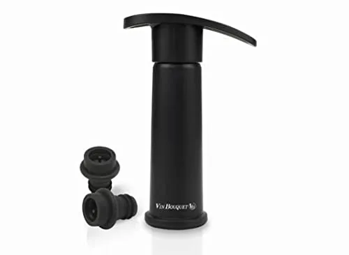 Vin Bouquet FIC 077 pompa sottovuoto manuale nera con 2 tappi