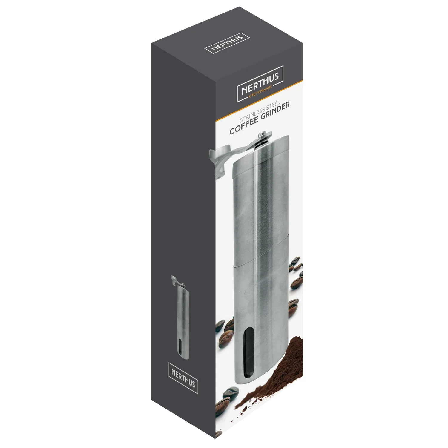 VinBouquet Macinacaffè Manuale Acciaio Inox 18 cm