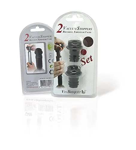 Vin Bouquet FIC 003 Tappi Pompa Sottovuoto 2 Pezzi