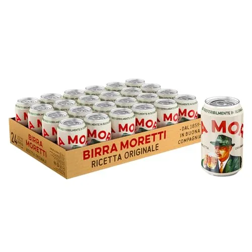 Birra Moretti Ricetta Originale birra 24 lattine da 33 cl