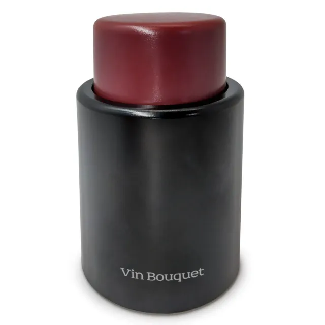VinBouquet tappo sottovuoto per vino, grigio o granata