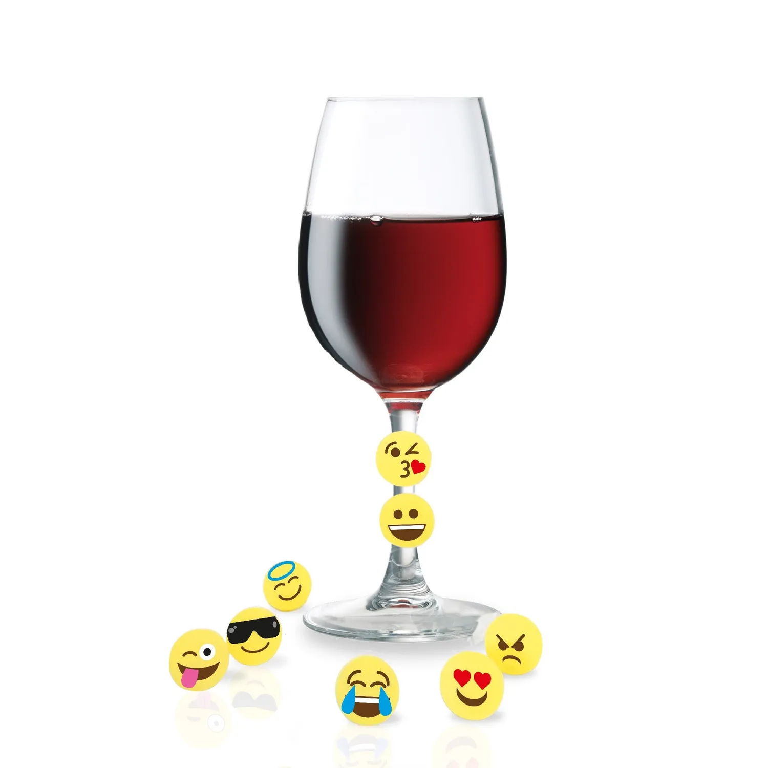 VinBouquet segnabicchieri in silicone set 8 pezzi