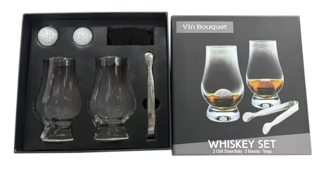 Vin Bouquet Classique FI 1553 set whisky 2 bicchieri granito