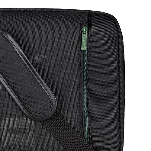 HEINEKEN BLADE borsa per laptop nera con cerniera verde