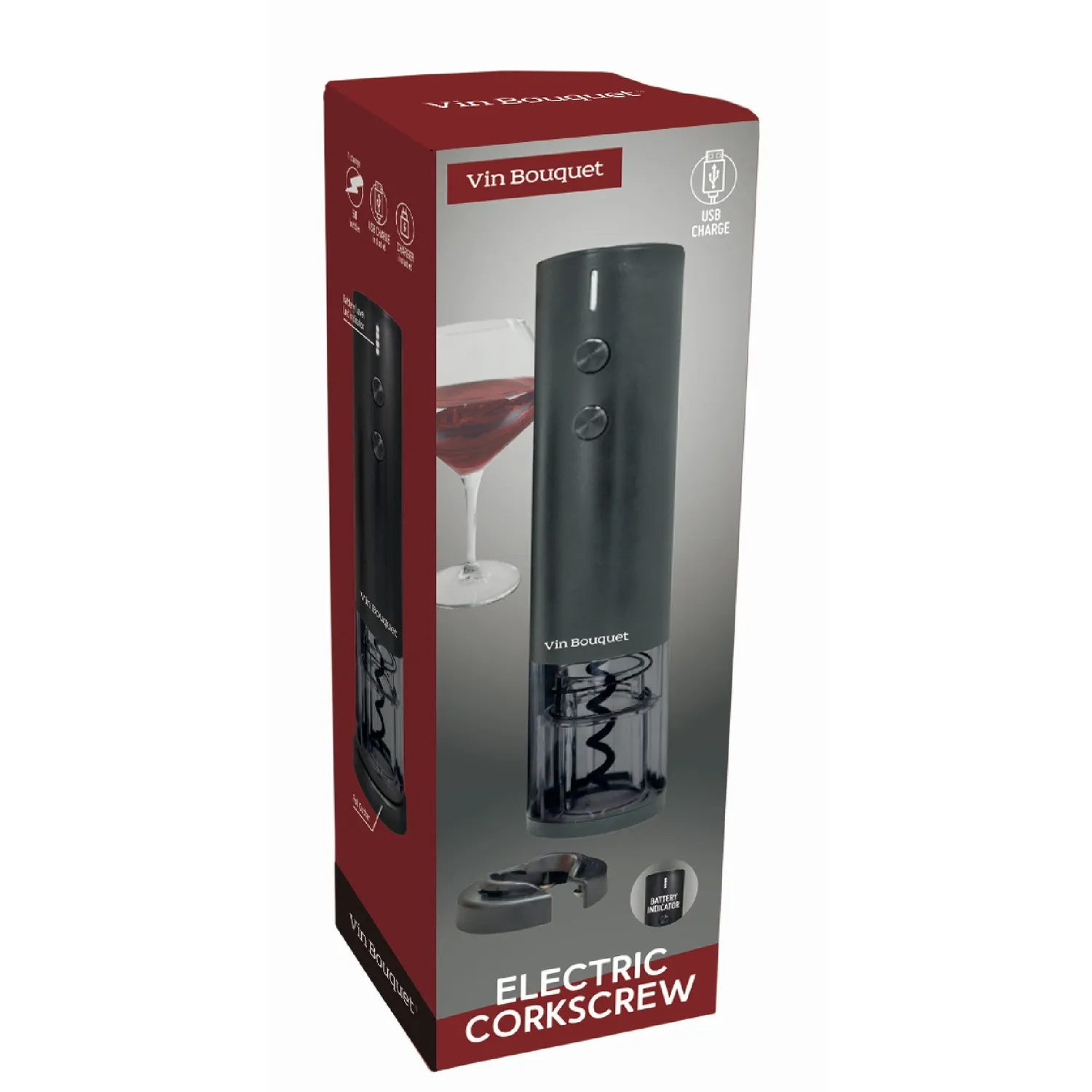VinBouquet Cavatappi elettrico professionale per vino