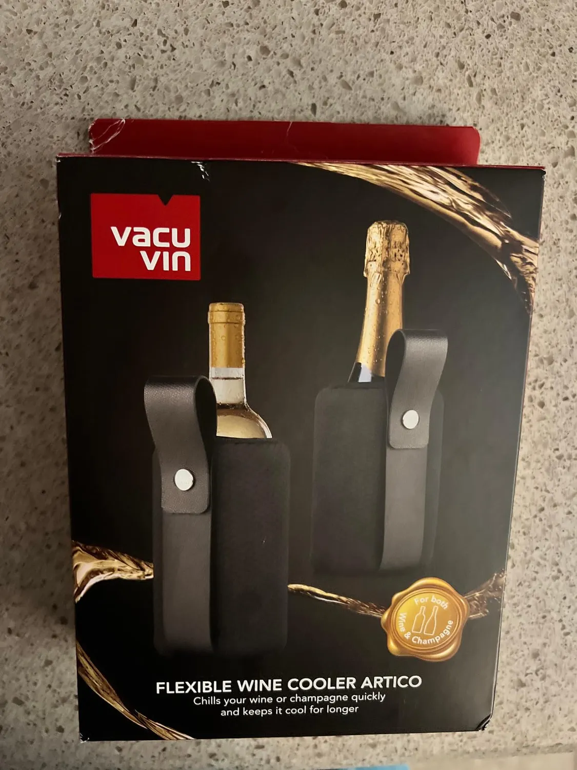 Vacuvin Artico manicotto champagne vino gel riutilizzabile
