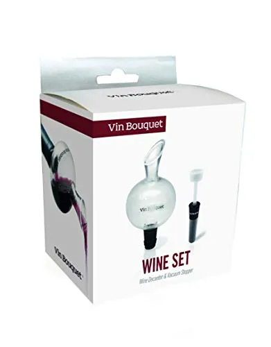 Vin Bouquet FI 131 Set Decanter e Tappo Sottovuoto 2 Pezzi