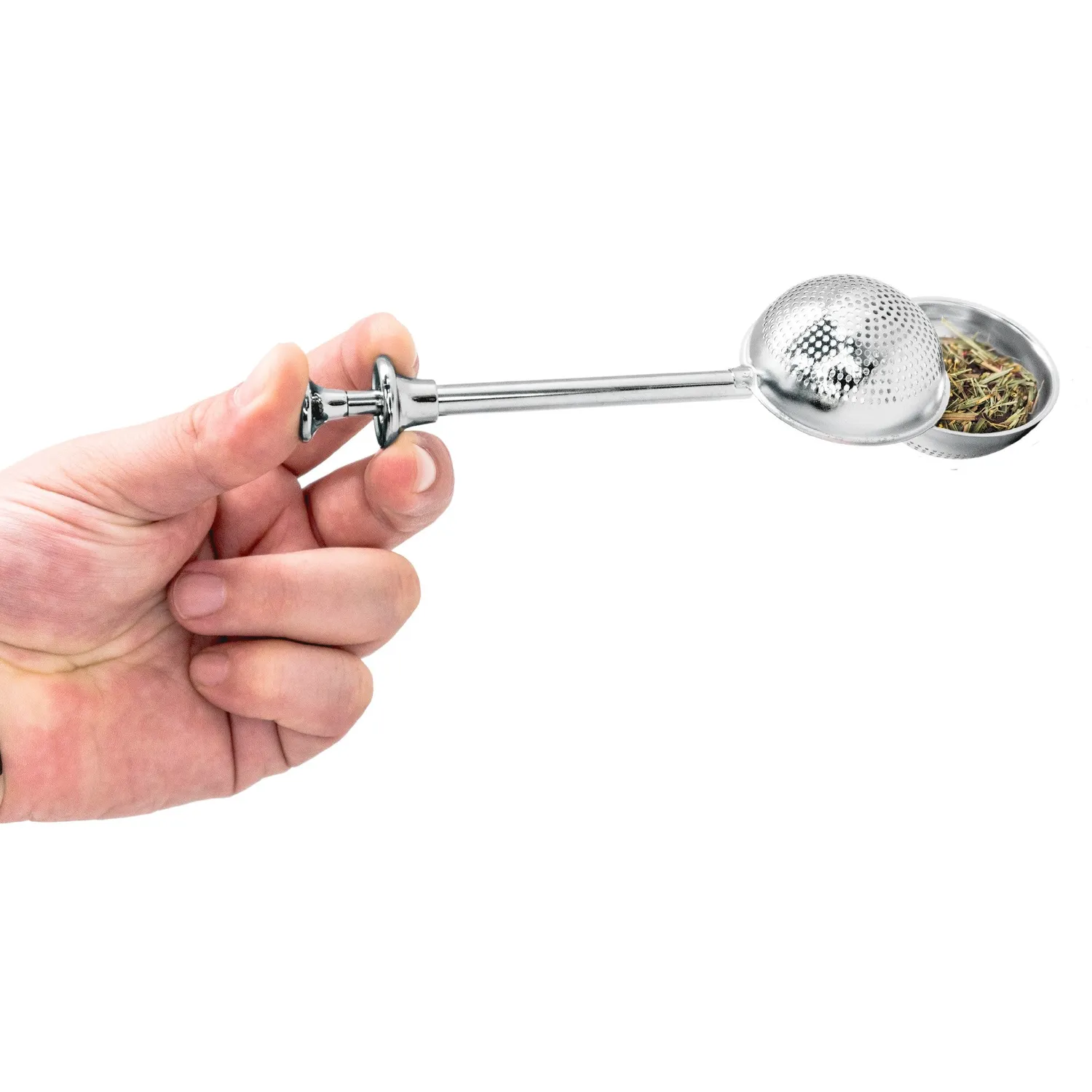 Nerthus Infusore Tè Sfera Acciaio Inox con Pulsante