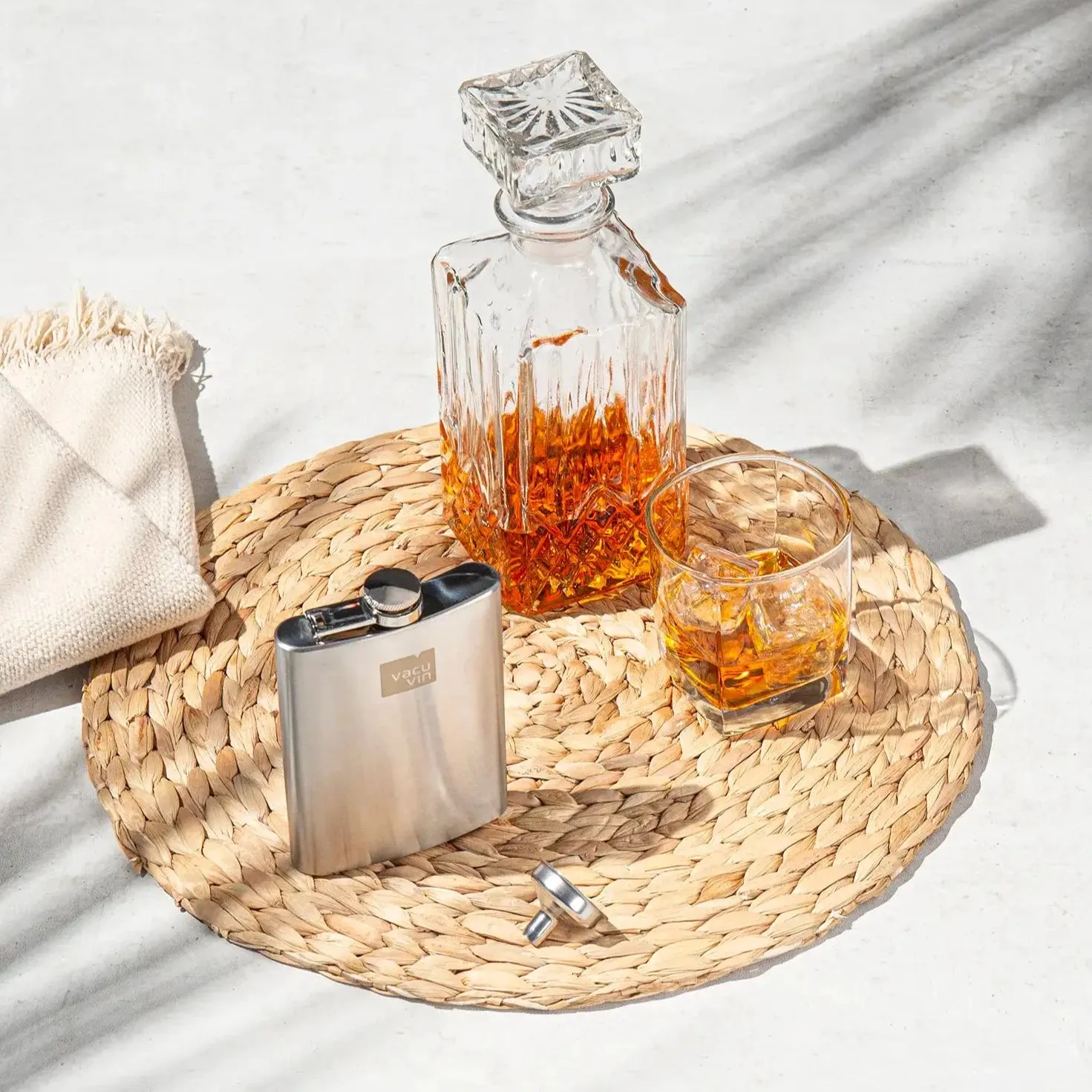 Vacuvin Hip Flask fiaschetta acciaio inox tascabile