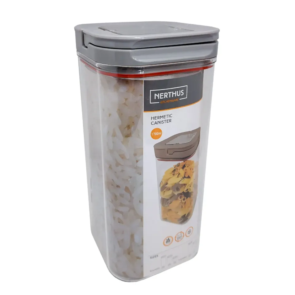 VinBouquet Contenitore Ermetico Quadrato 1700 ml BPA Free