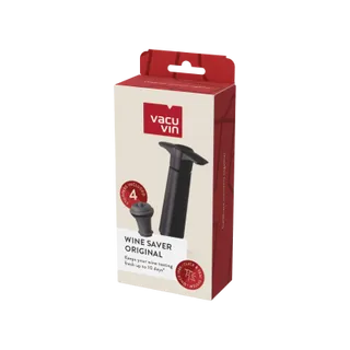 Vacuvin Original pompa vino sottovuoto nera con clic