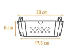 VinBouquet Teglia Silicone Forata Friggitrice 17,5 cm