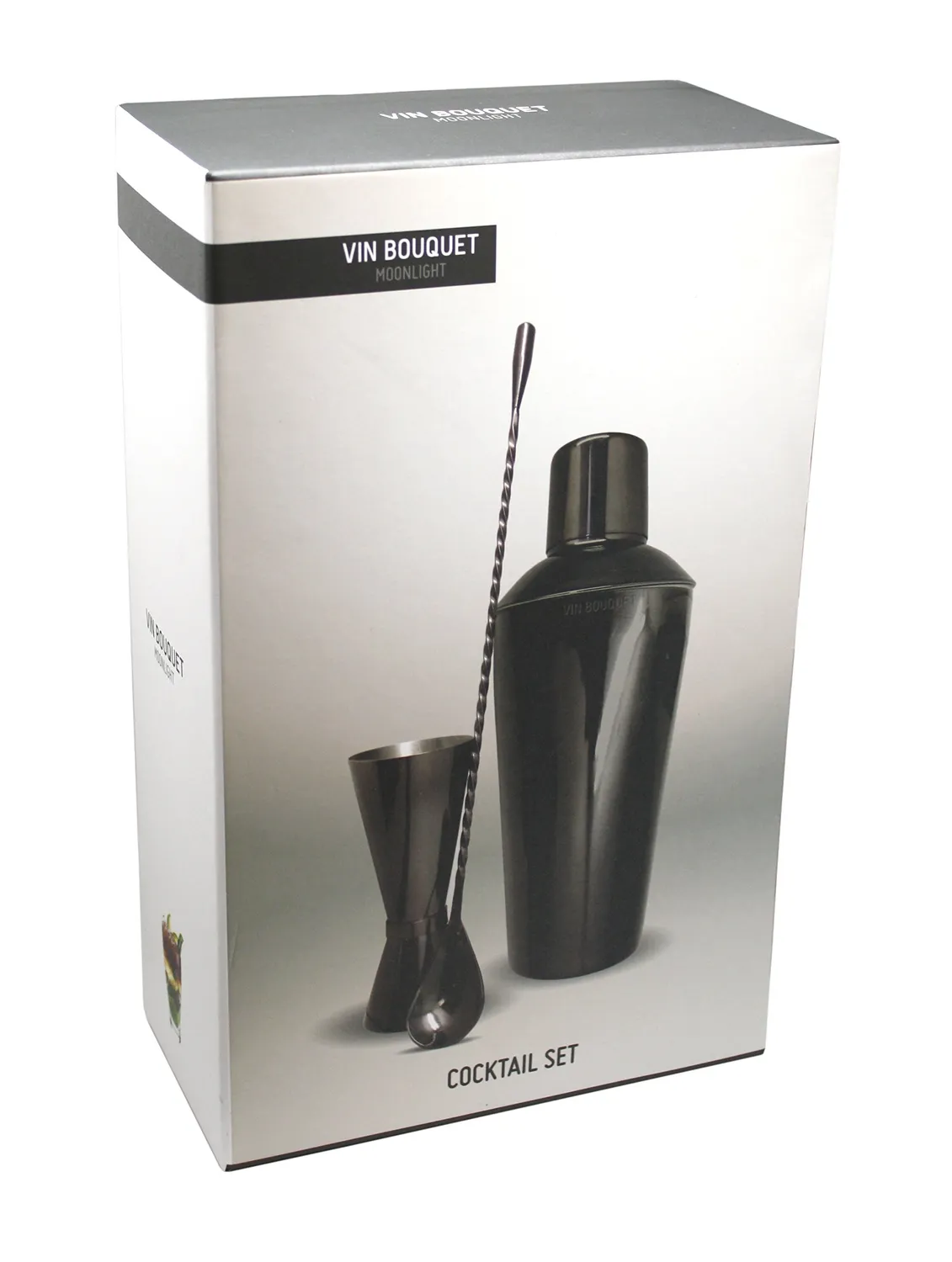 Vin Bouquet FIM 223 set cocktail nero in acciaio inox
