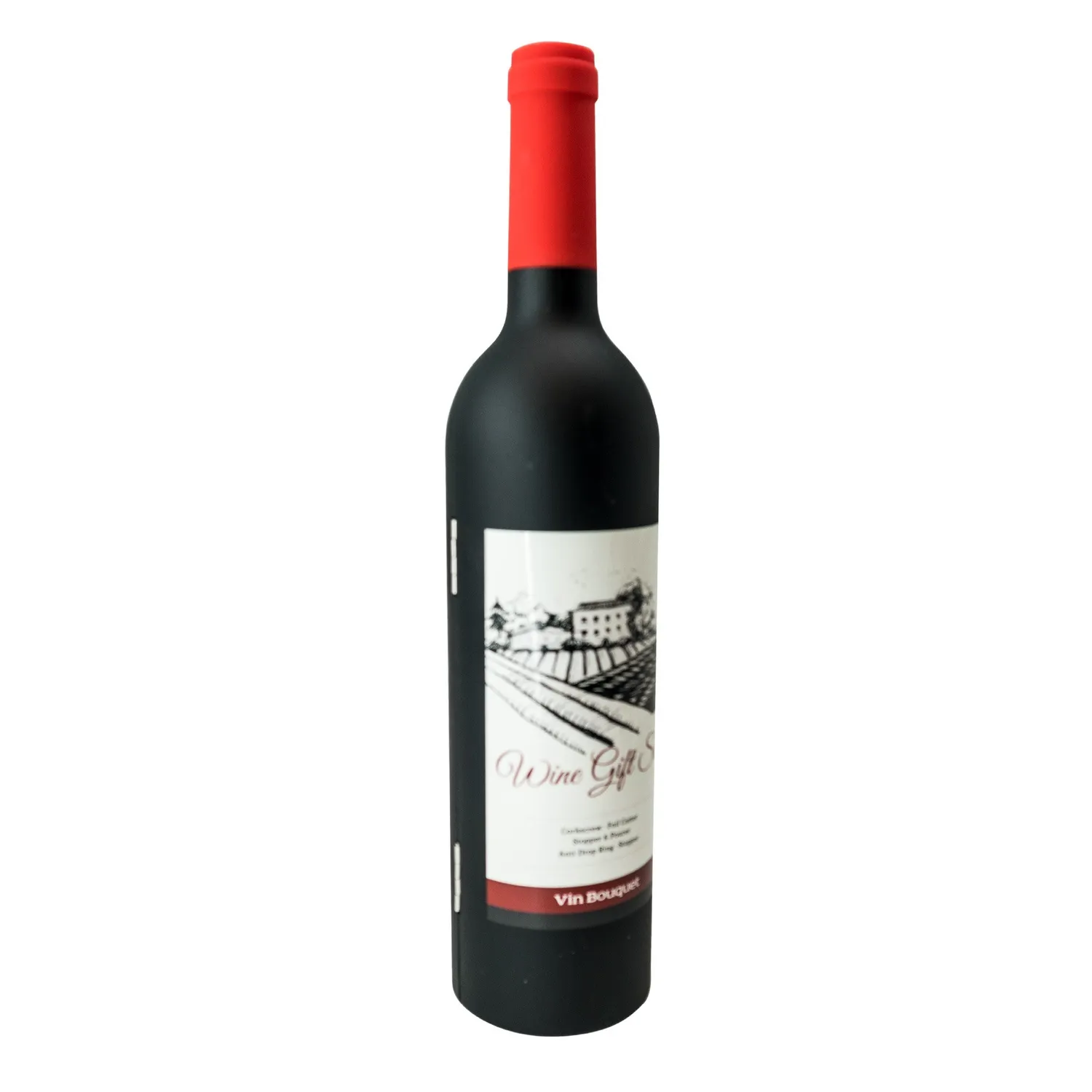 VinBouquet Set di accessori per vino con astuccio a bottiglia