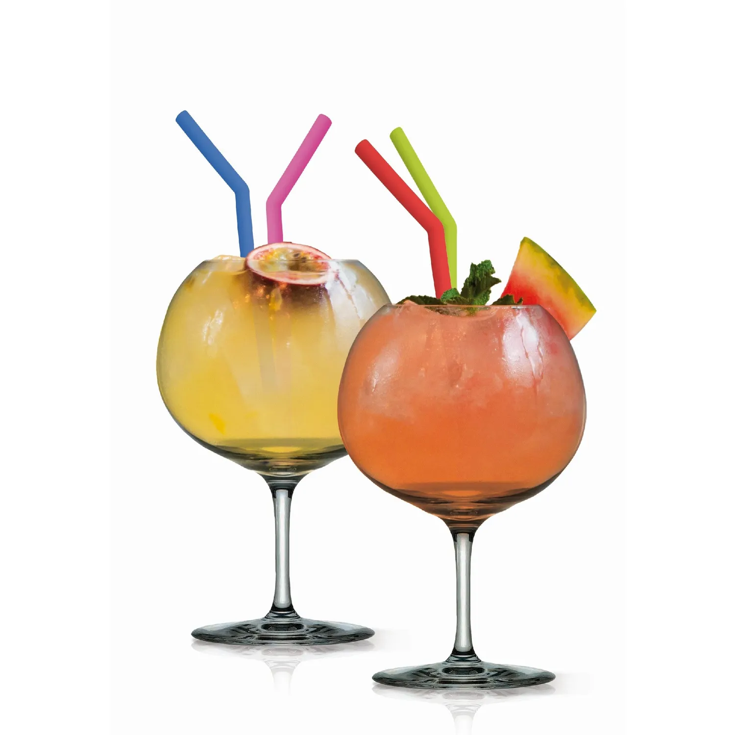 VinBouquet set 4 cannucce per frullati in silicone
