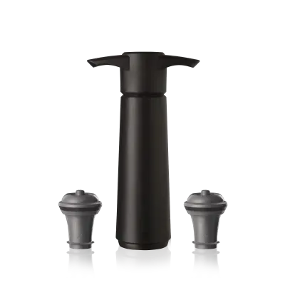 Vacuvin Original pompa vino sottovuoto nera 2 tappi