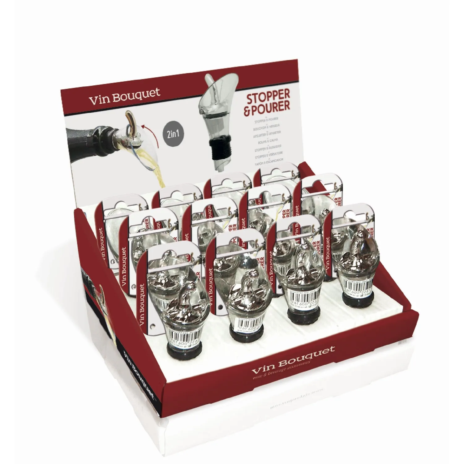 VinBouquet tappo versatore 2 in 1 per bottiglie