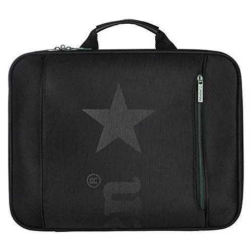 HEINEKEN BLADE borsa per laptop nera con cerniera verde