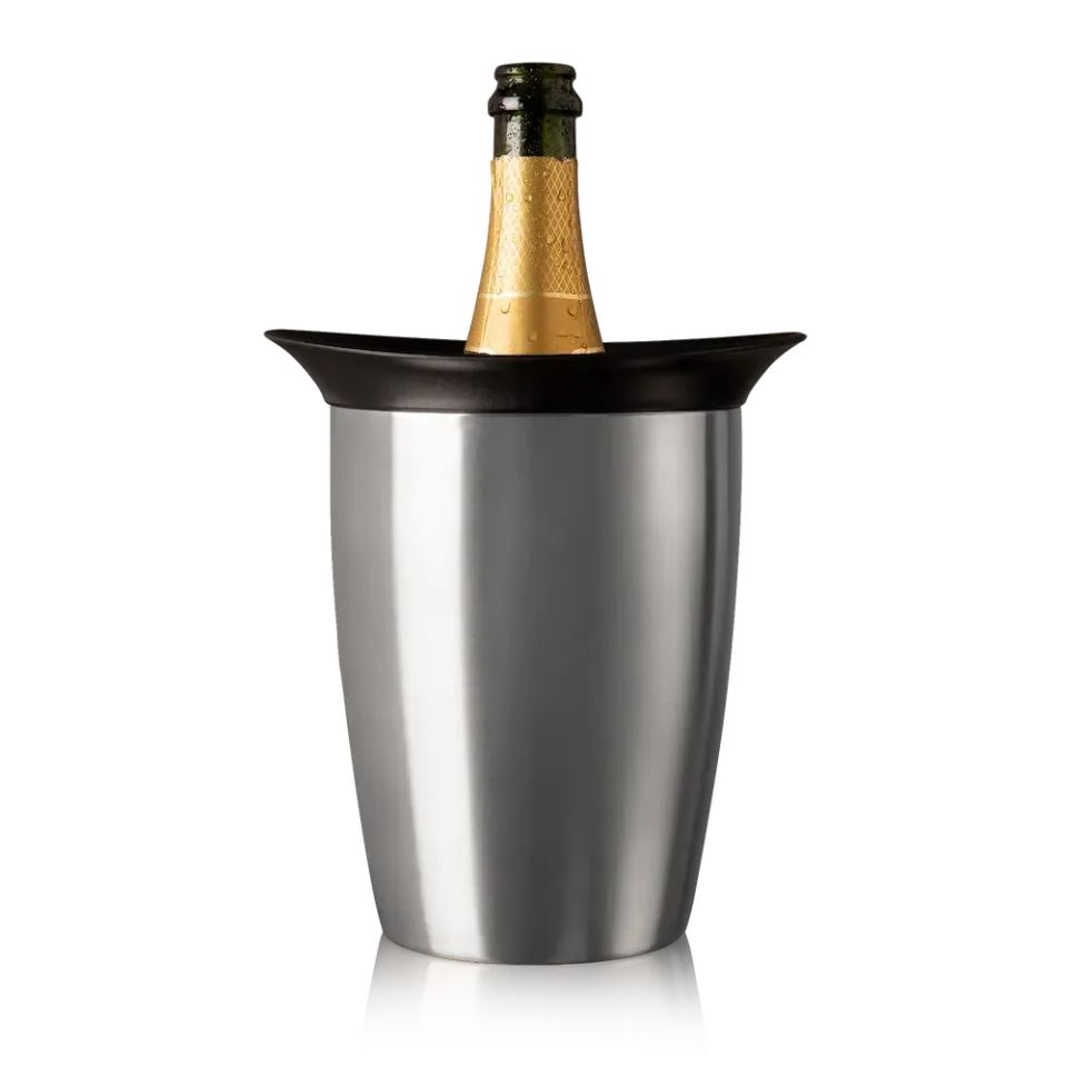 Vacuvin Elegant raffreddatore champagne acciaio con gel 0,7-1,1 L