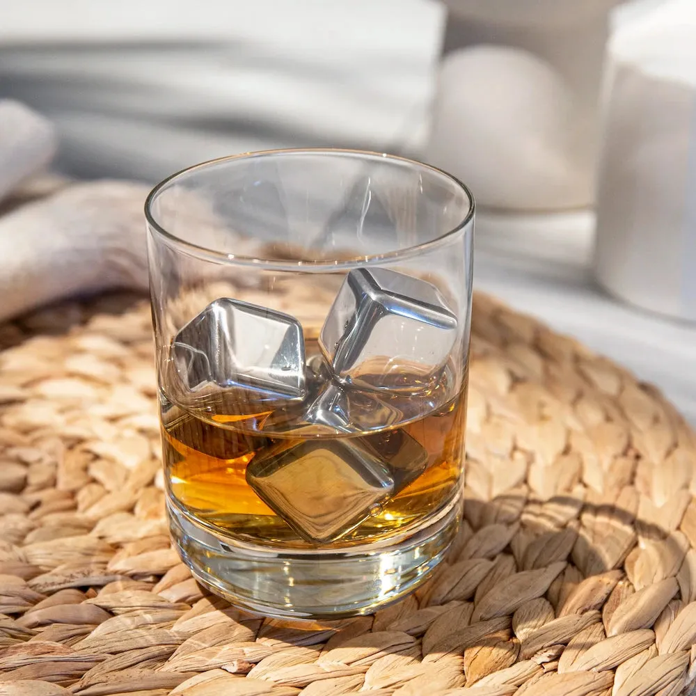 Vacuvin Whiskey Stones pietre whisky acciaio inox riutilizzabili