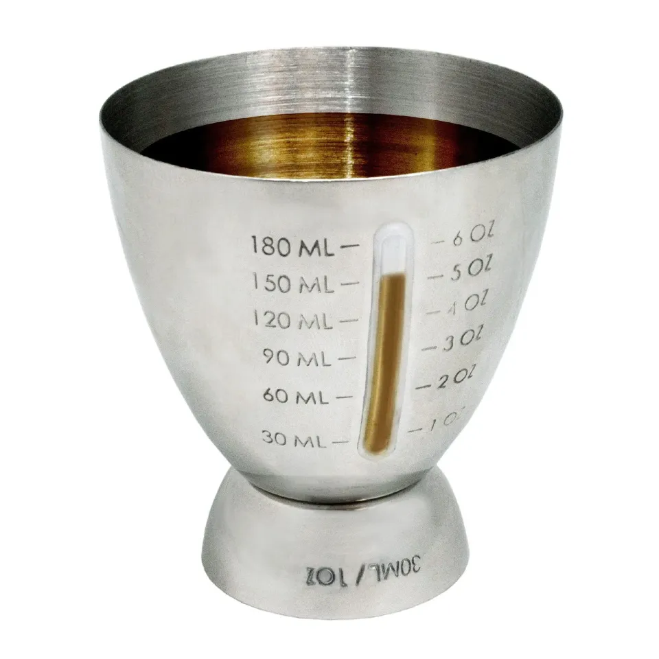 VinBouquet Misuratore Cocktail Gigante Acciaio Inox 30-180 ml