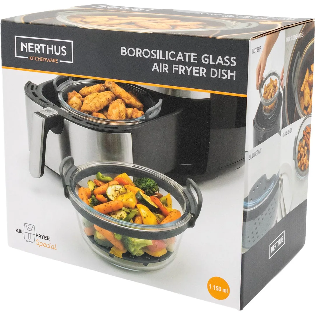 VinBouquet Recipiente Vetro Friggitrice ad Aria Borosilicato