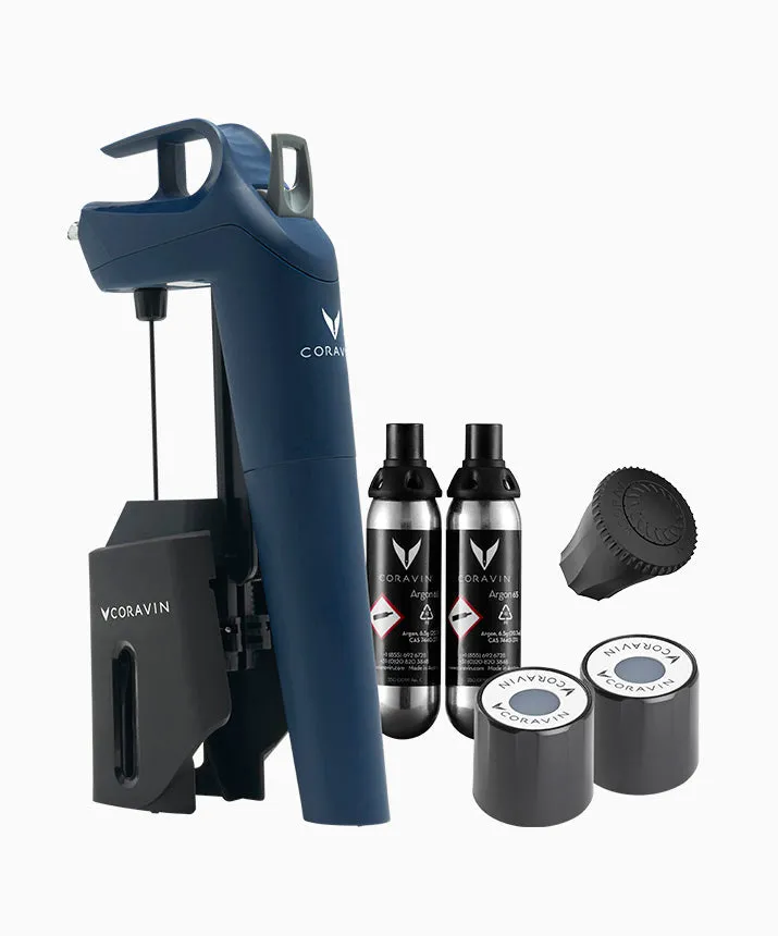 Coravin Timeless Three+ sistema mescita vino 2 capsule sughero