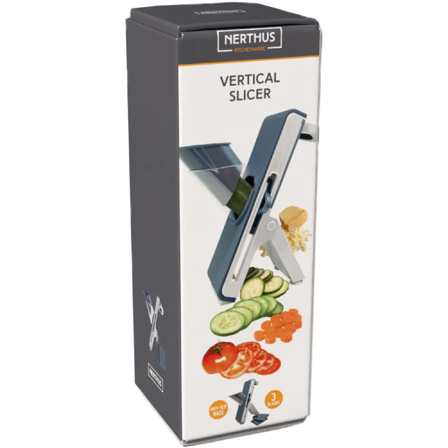 VinBouquet Tagliaverdure Verticale 3 lame acciaio inox