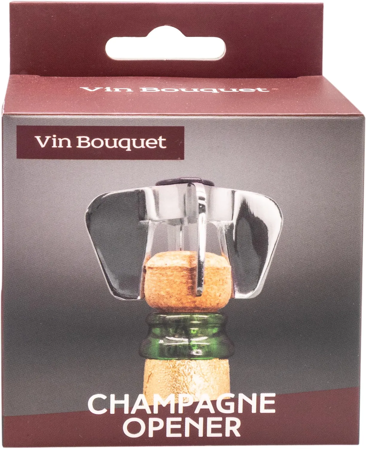 Vin Bouquet apribottiglie per Champagne e spumante cromato
