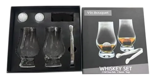 Vin Bouquet Classique FI 1553 set whisky 2 bicchieri granito