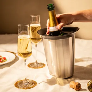 Vacuvin Elegant raffreddatore champagne acciaio con gel 0,7-1,1 L