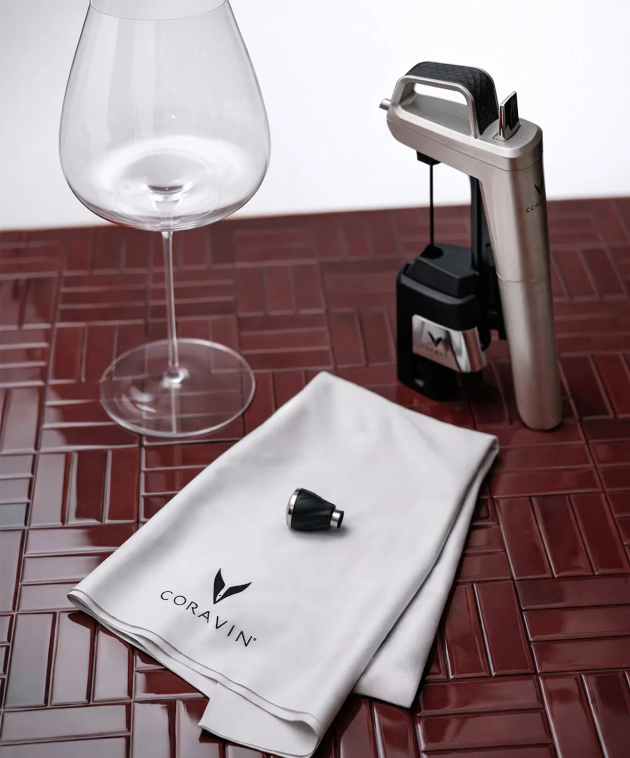 Coravin x Birdy.Tex panno bicchieri microfibra senza aloni
