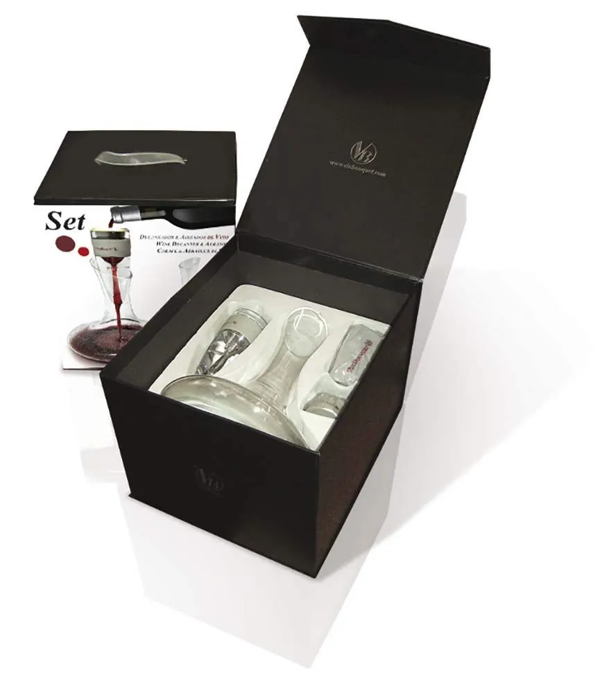 Vin Bouquet Fia 007 set aeratore vino con base e fodera