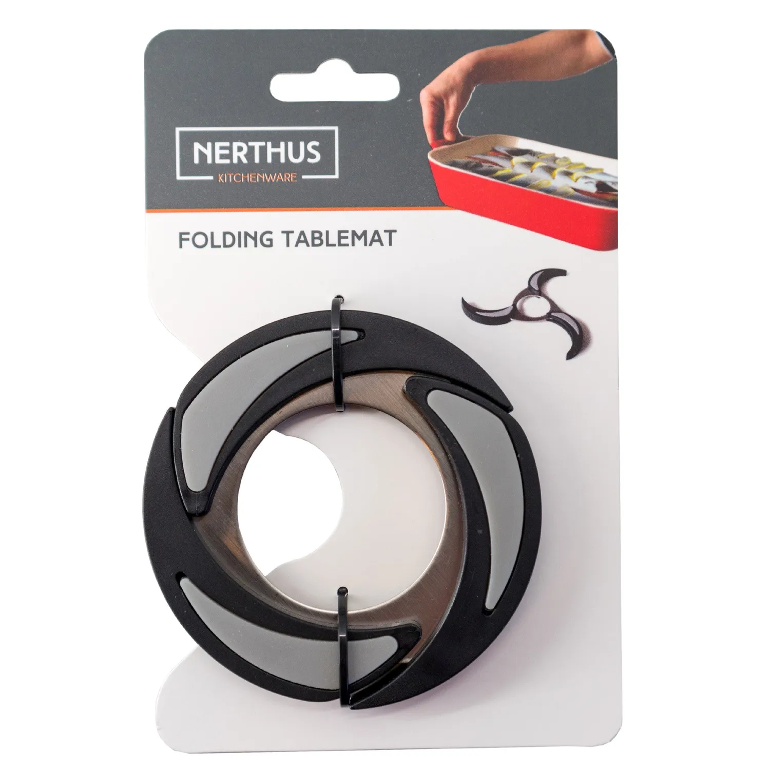 VinBouquet Nerthus sottopentola pieghevole inox silicone
