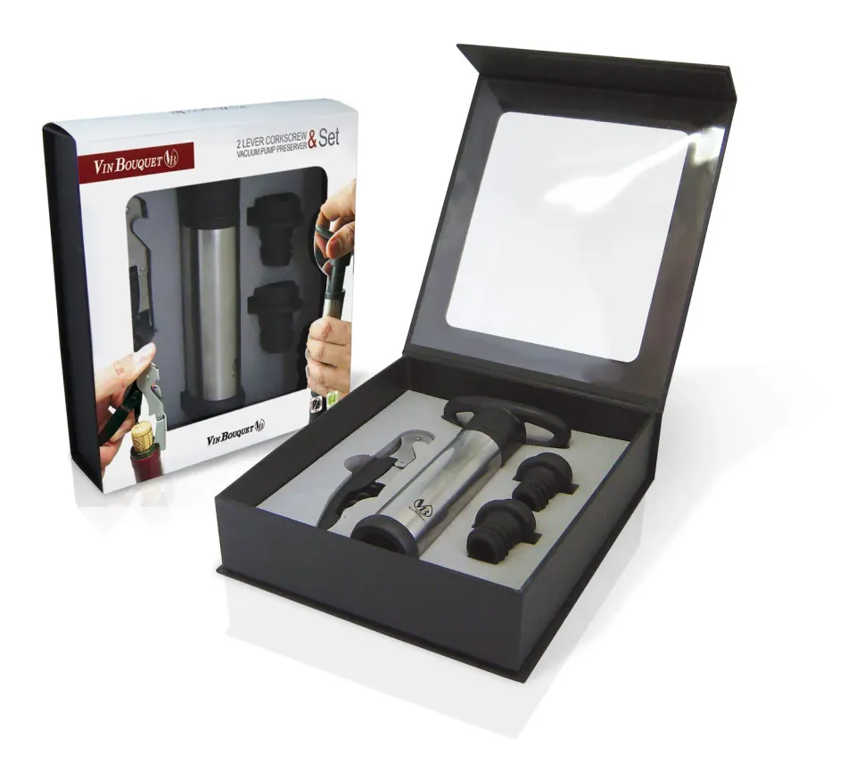 Vin Bouquet Fi 006 Set Vino 4 Pezzi con Pompa Sottovuoto