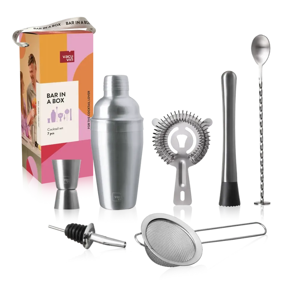 Vacuvin Bar in a Box Cocktail Lover Set Cocktail 7 Pezzi