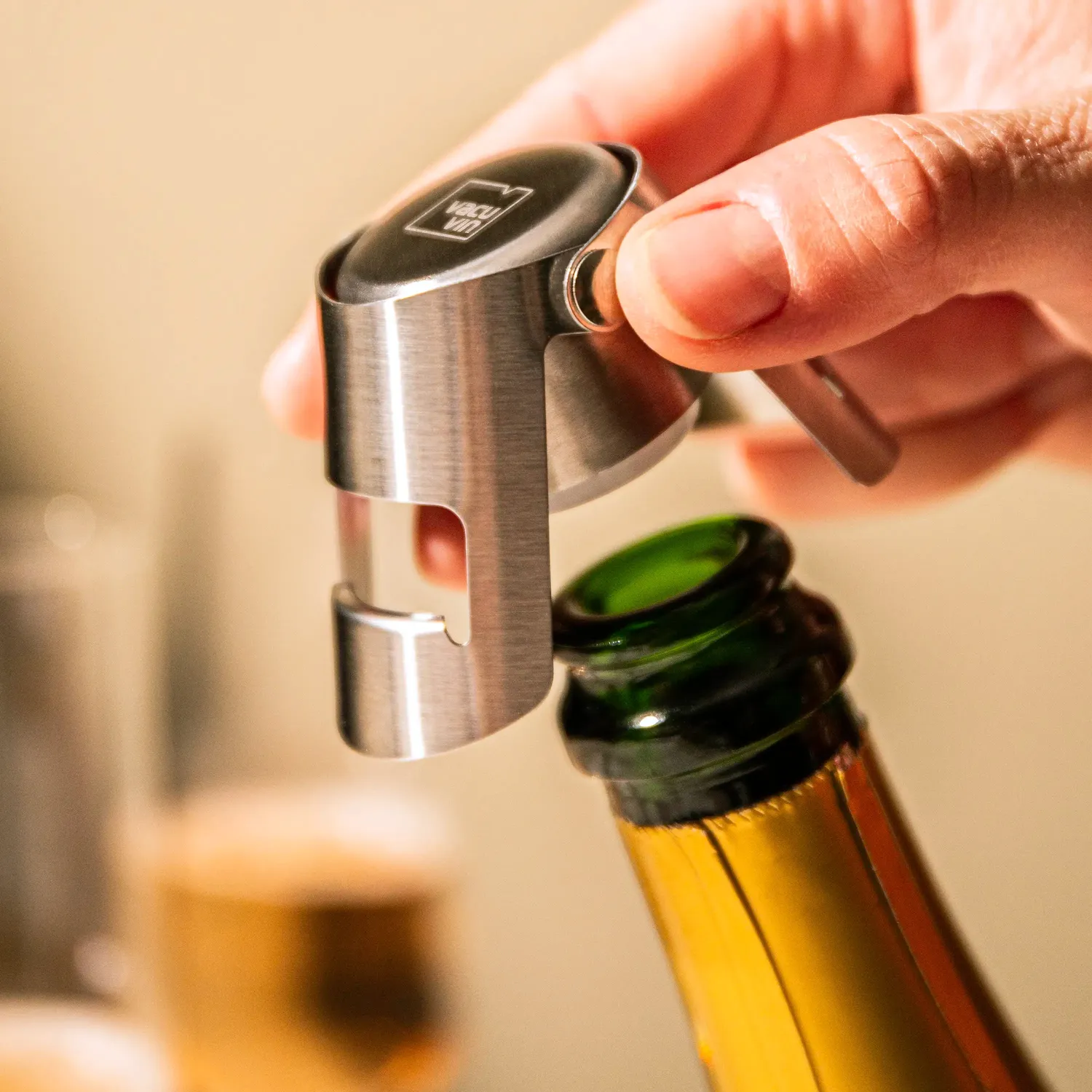 Vacu Vin Champagne Cooler Sleeve set refrigerante e tappo