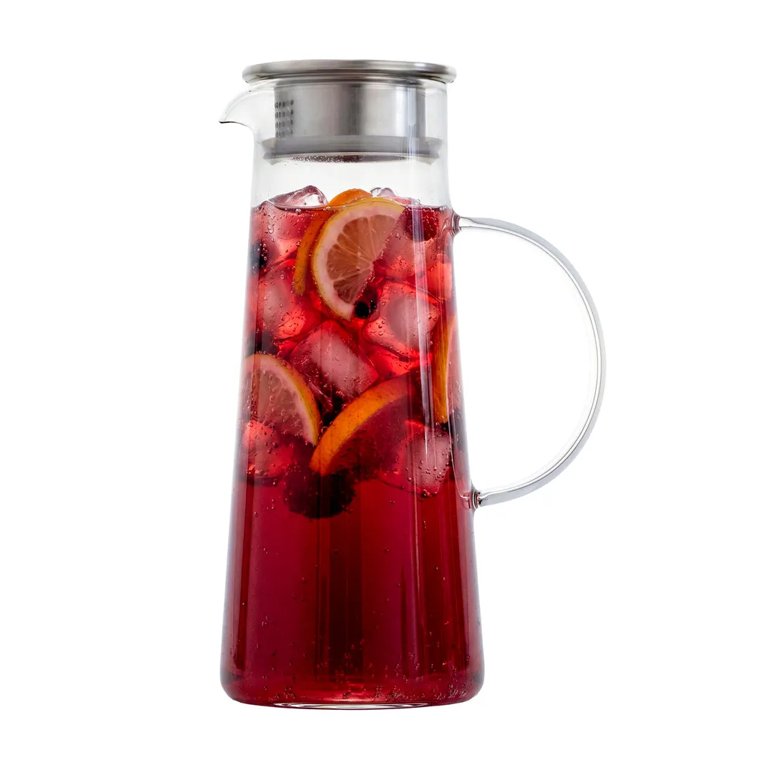 VinBouquet Brocca in vetro con manico e coperchio 1,4 L